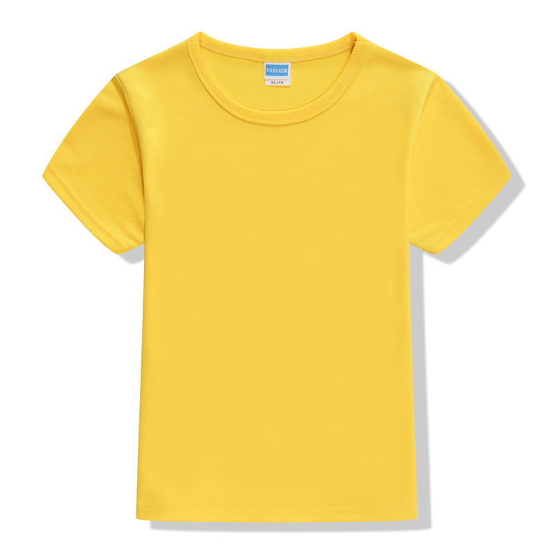 Breathable children quick-drying round neck short-sleeved shirt w04-8888