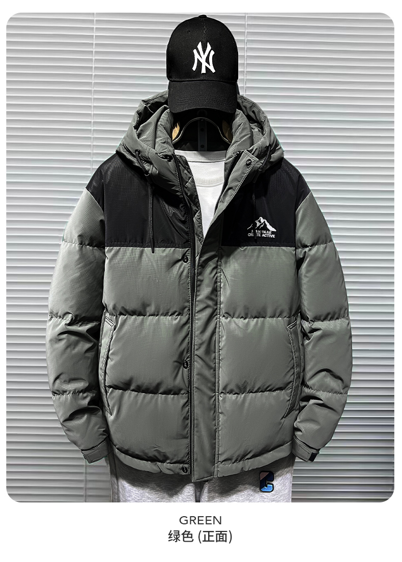 New hooded warm down jacket KN2-D56