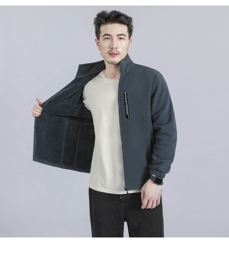 Thickened fleece lining for warmth, men KN1-9188