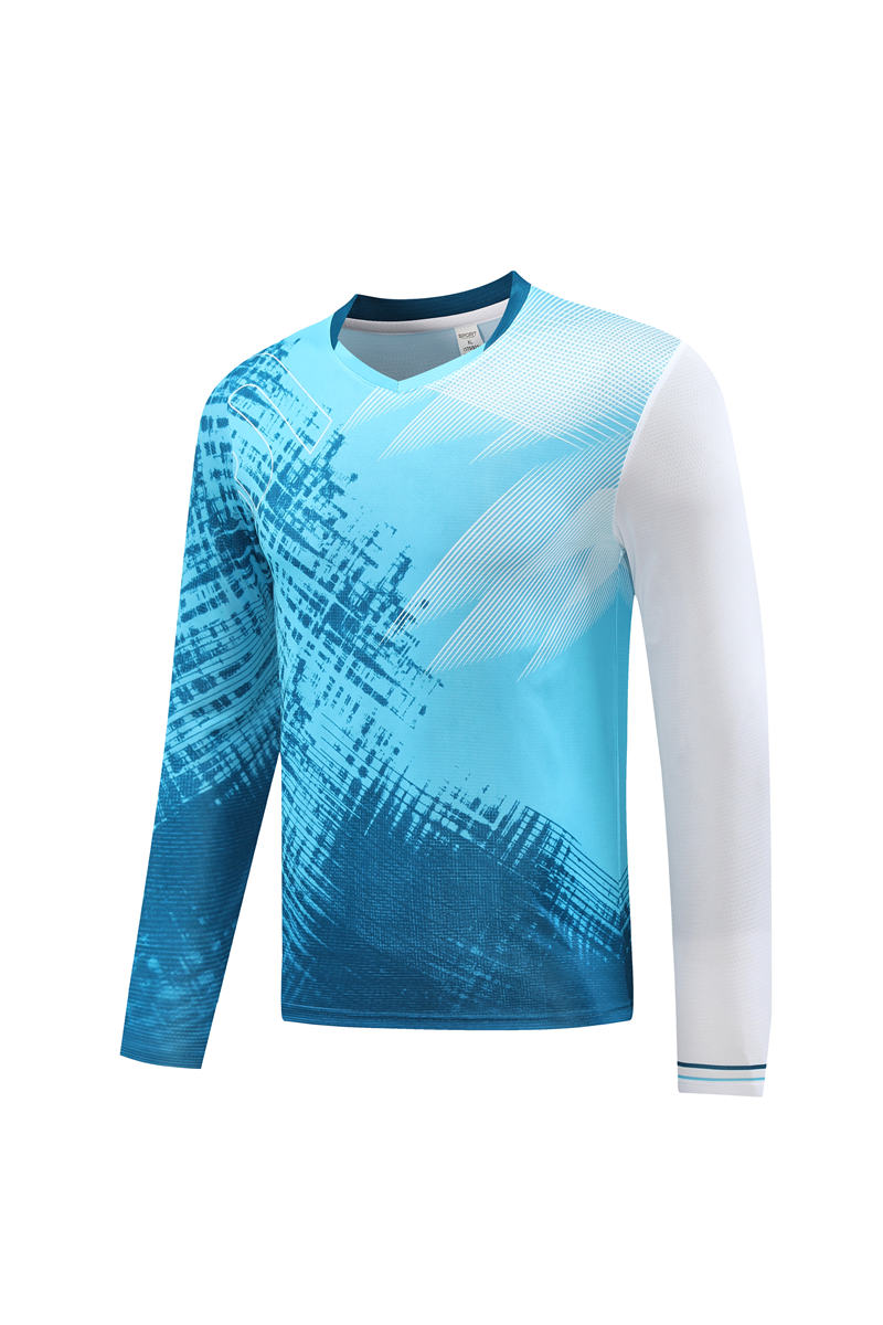 V-neck long-sleeved T-shirt sports training suit GB4-2107