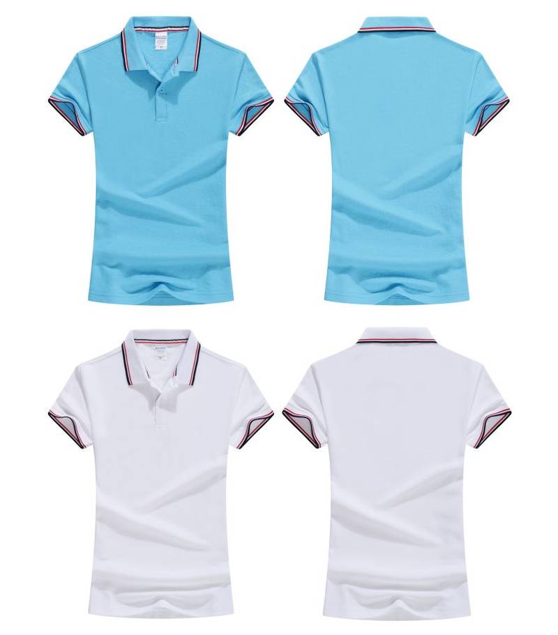 4012#-200g CVC color lapel Polo short sleeve lapel