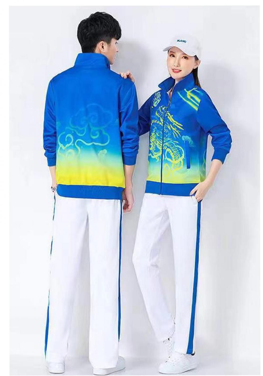 5018#5019# Quick-drying breathable dragon pattern jacket long-sleeved jacket