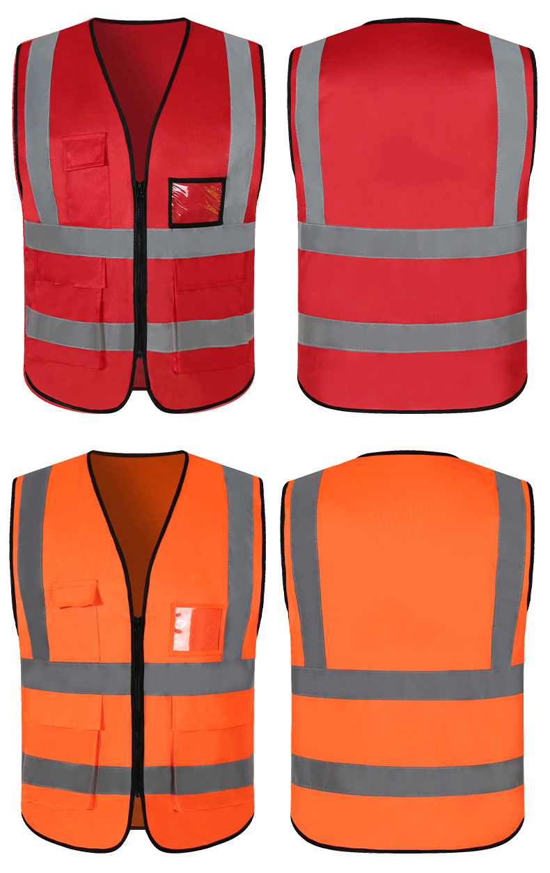 PVC Four Pocket T-Shaped Reflective Vest Universal E01-3013