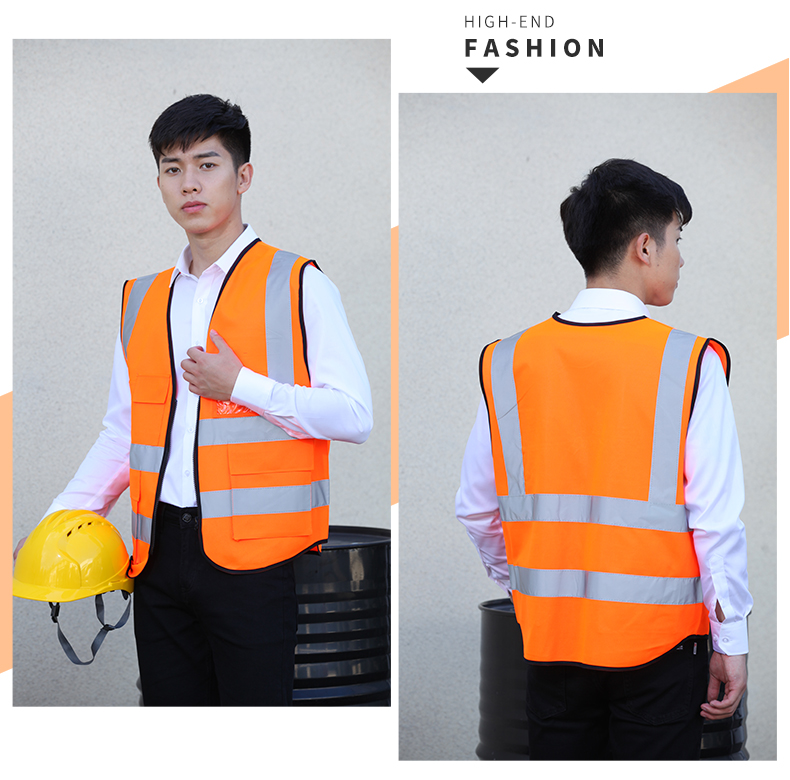 PVC Four Pocket T-Shaped Reflective Vest Universal E01-3013