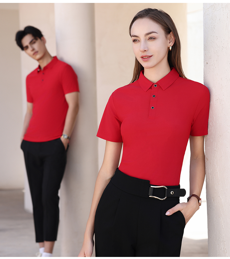 180g Ruidun series dynamic beaded seamless business lapel short-sleeved POLO shirt GT3-99188