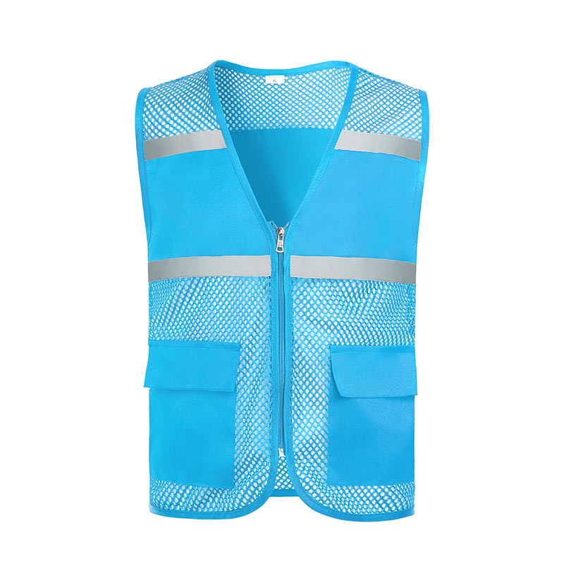 Two pockets fishing net reflective vest GJ57-8009