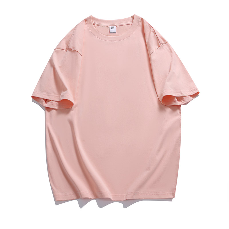 220g20 combed compact siro spinning loose drop shoulder round neck short sleeve GJ33-001