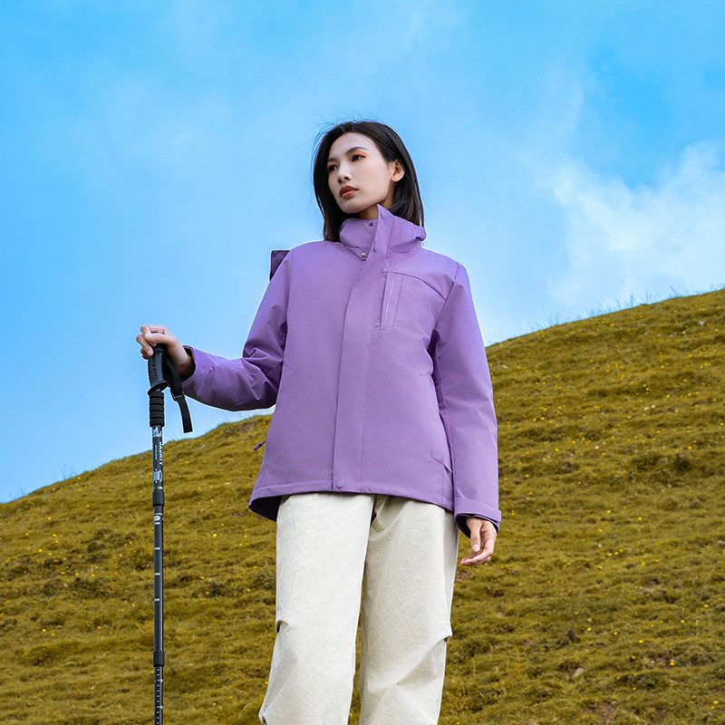 Couples polar fleece liner three-in-one jacket for women KG2-2368