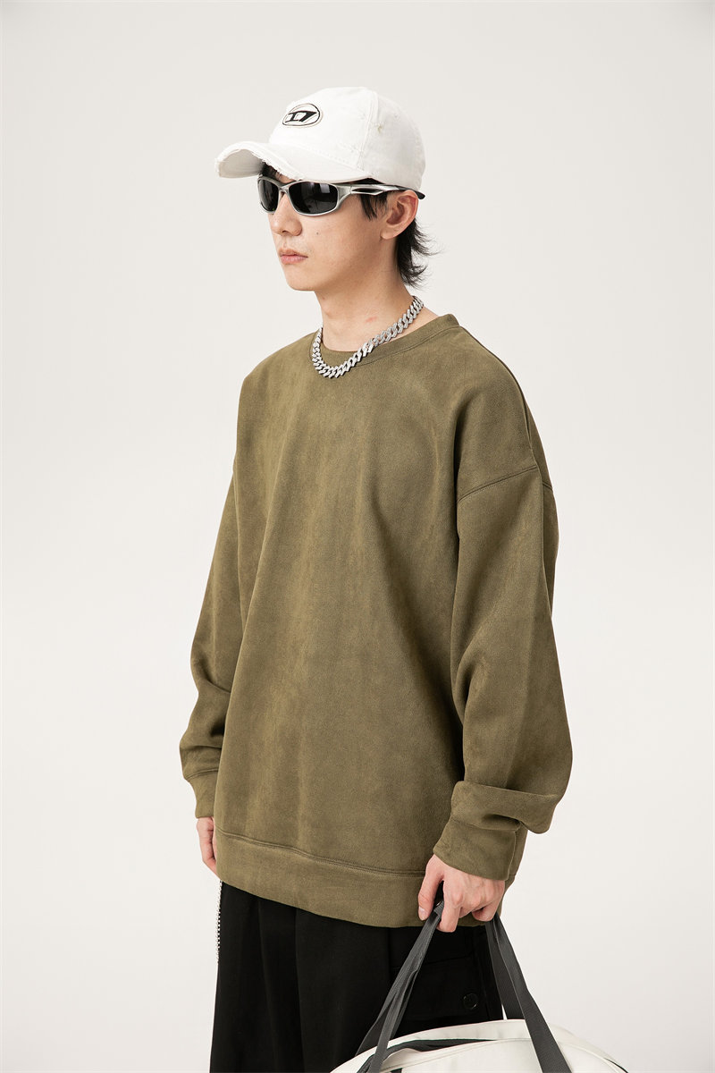 420g heavyweight high quality velvet round neck sweatshirt G21-U-XWY014