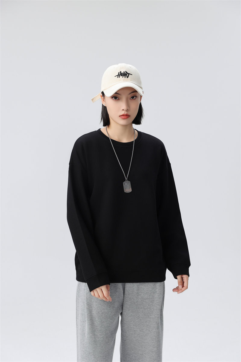 330g high quality combed cotton drop shoulder round neck sweatshirt G21-U-5166