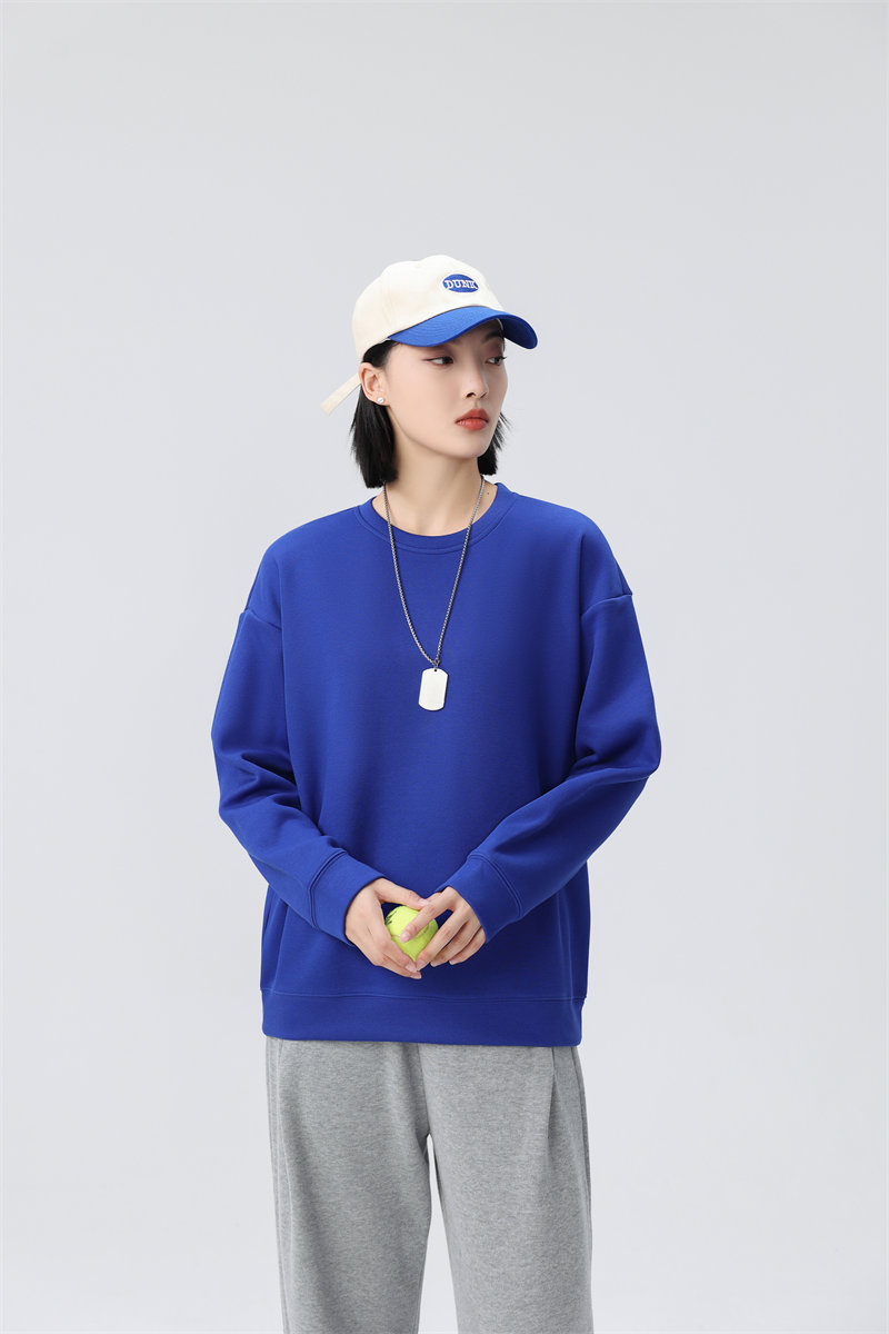 330g high quality combed cotton drop shoulder round neck sweatshirt G21-U-5166