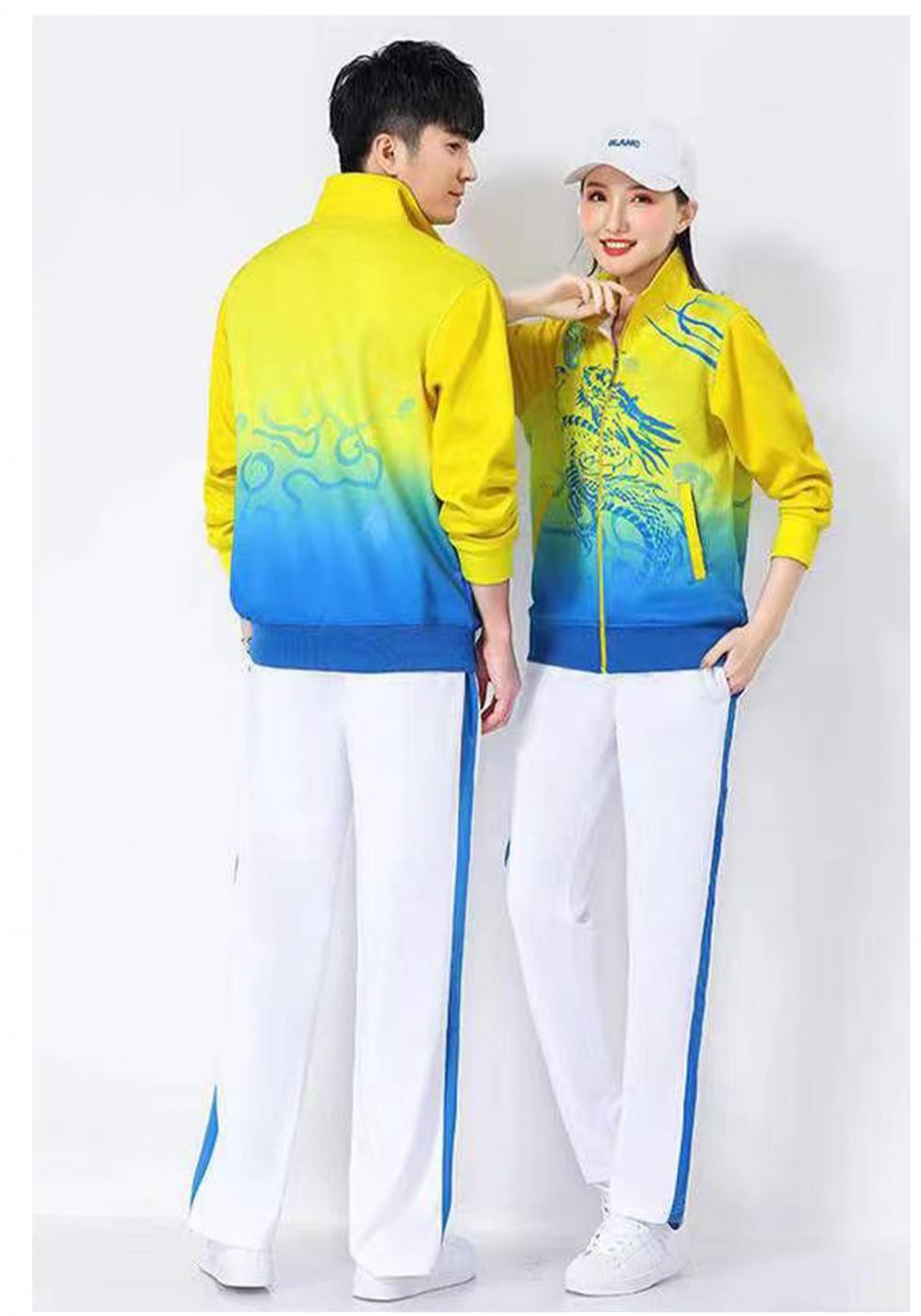 5018#5019# Quick-drying breathable dragon pattern jacket long-sleeved jacket