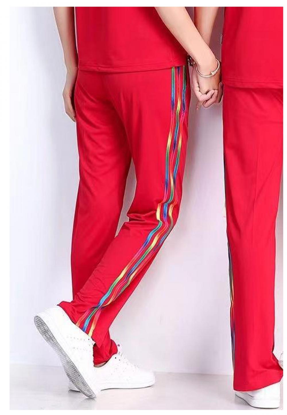 6016#6017# Spring and Autumn Trousers Tricolor Clause Trousers