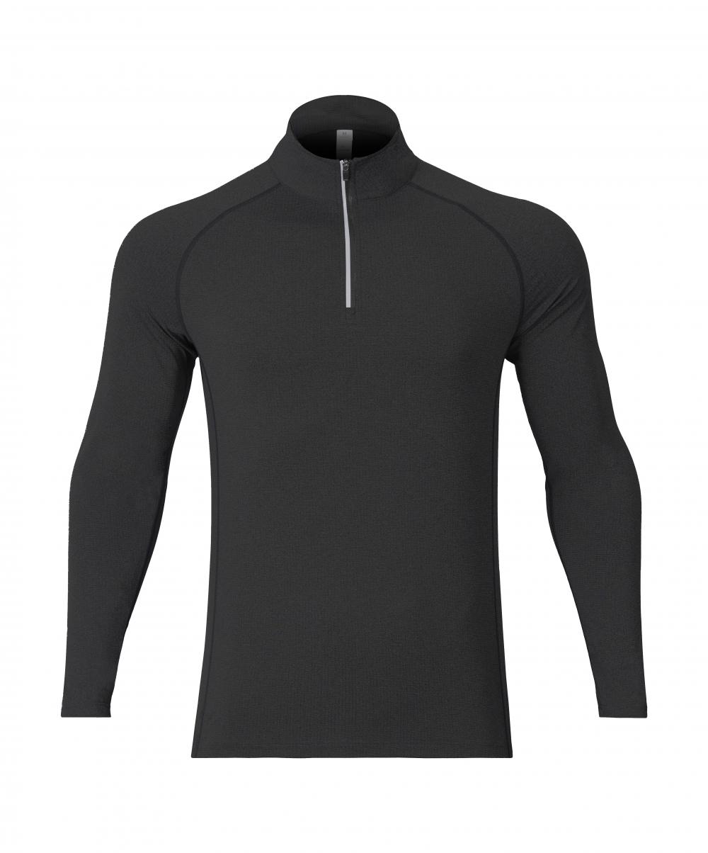 Mens AL16815# Men knitted long sleeve half zipper sports long sleeve stand collar half zipper