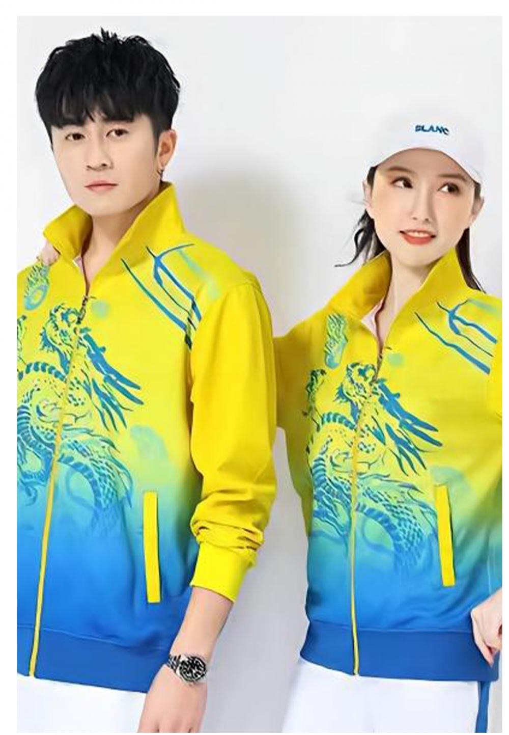 5018#5019# Quick-drying breathable dragon pattern jacket long-sleeved jacket