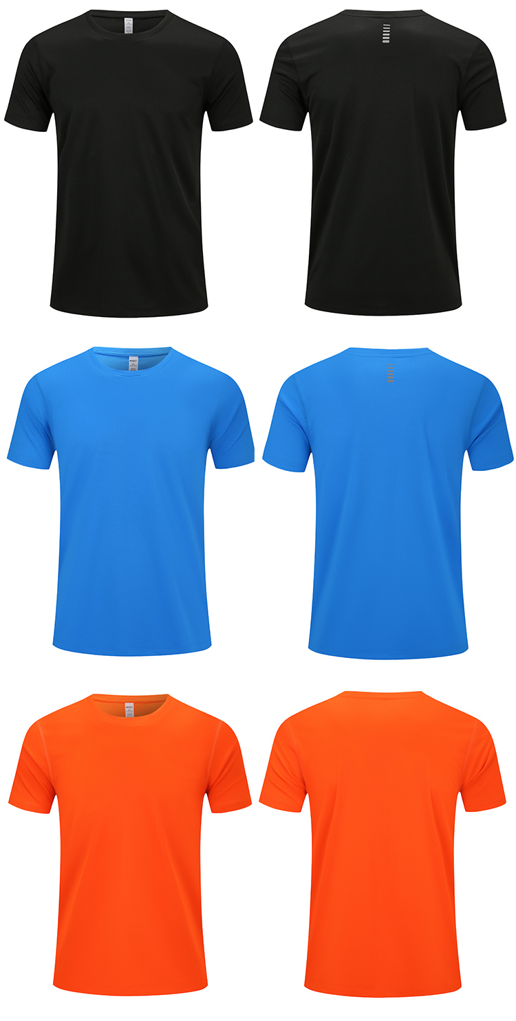 150g quick-drying sports round neck short-sleeved T-shirt universal style H17-2023