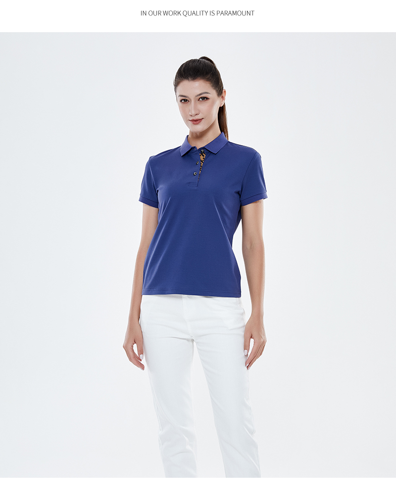 190g 65-count air-conditioning long-staple cotton lapel short-sleeved POLO shirt universal GJ11-98001