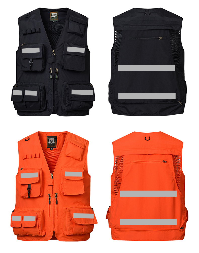 Multi-pack reflective strip vest E01-S7898-1