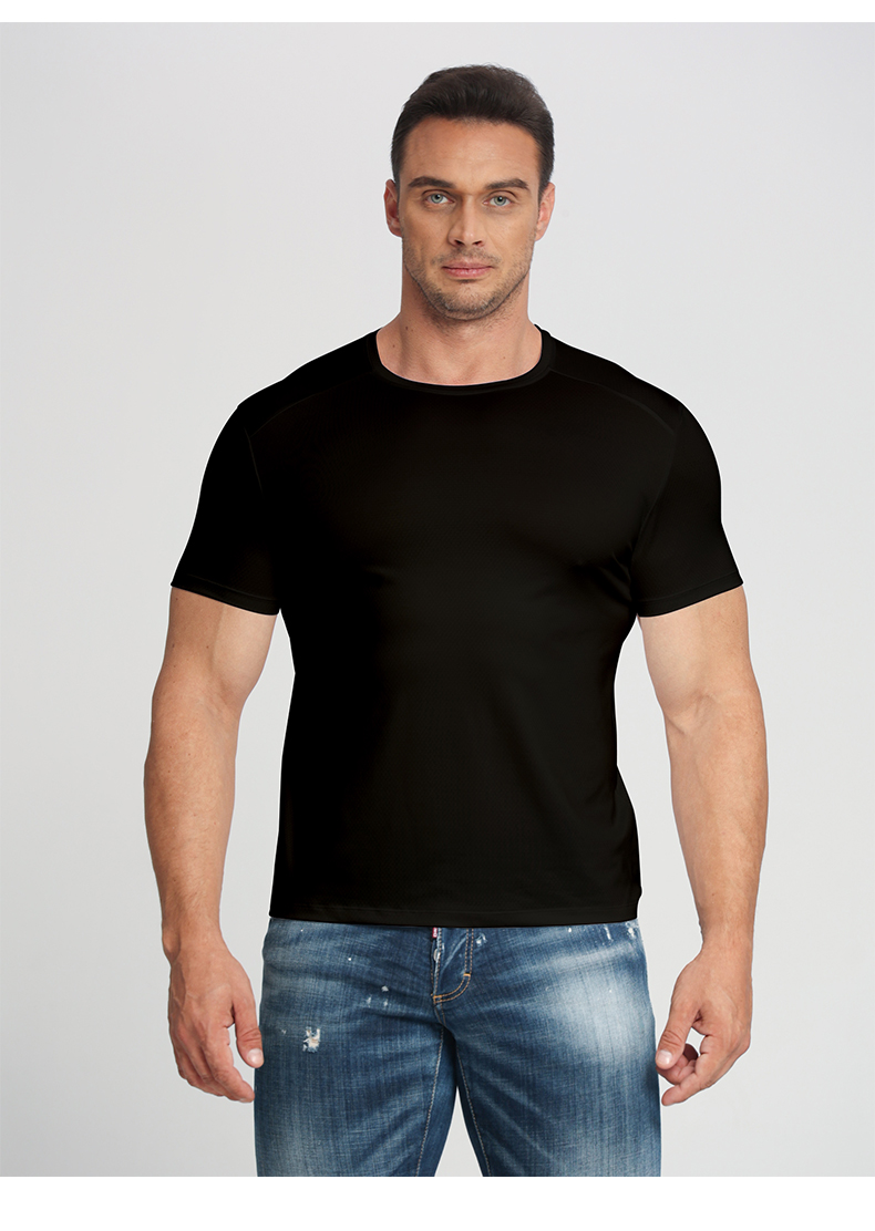 Mesh quick-drying round neck short-sleeved T-shirt KB2-MS02