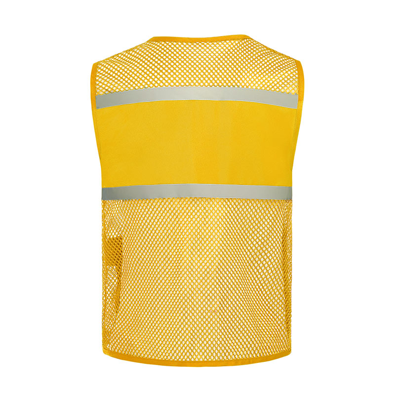 Two pockets fishing net reflective vest GJ57-8009