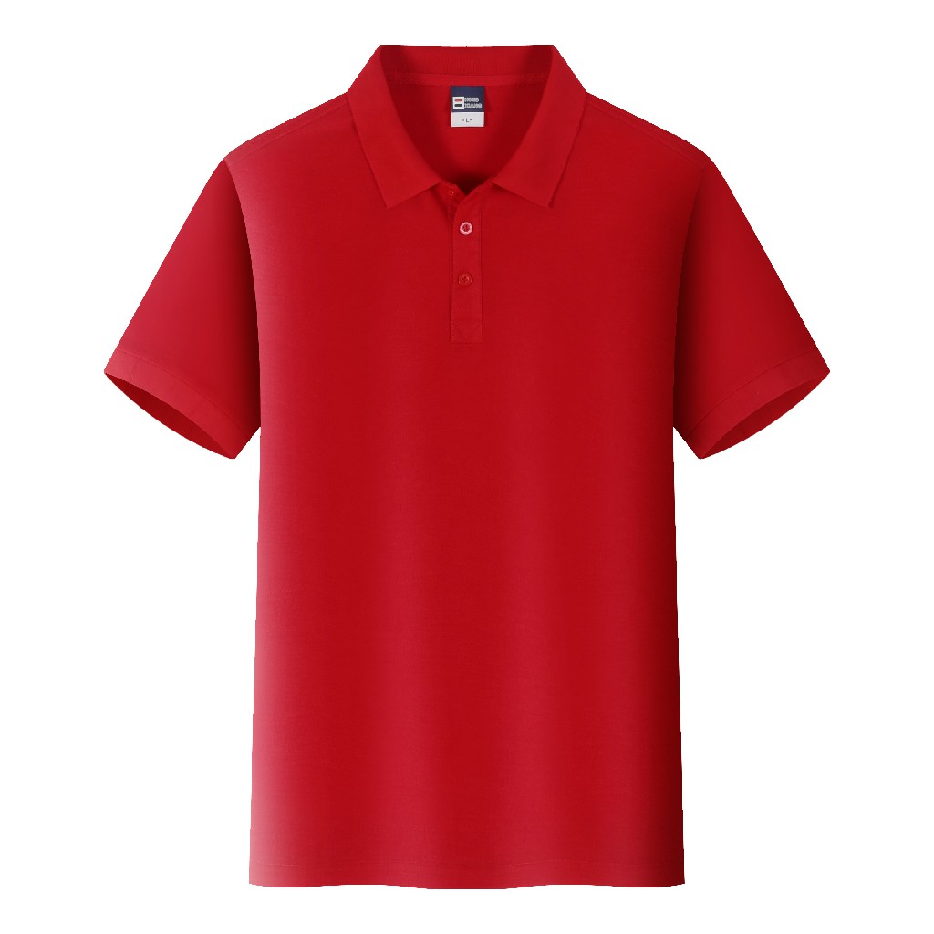 210g eco-friendly cotton parent-child short-sleeved lapel polo shirt for adults L18-2200