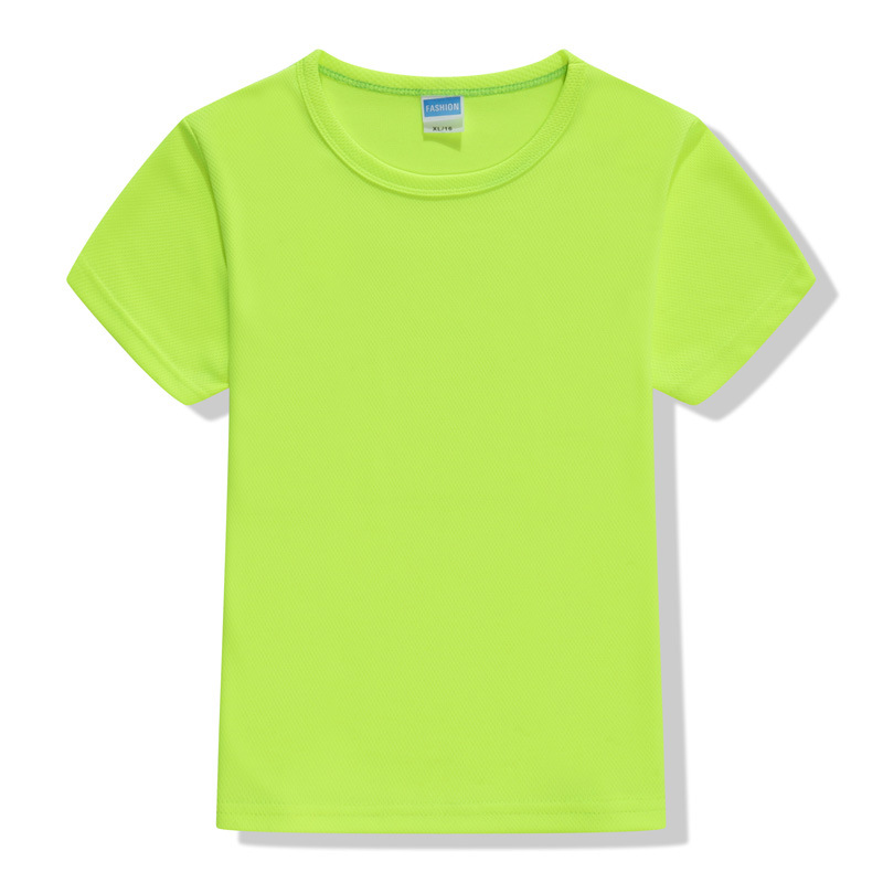 Breathable children quick-drying round neck short-sleeved shirt w04-8888