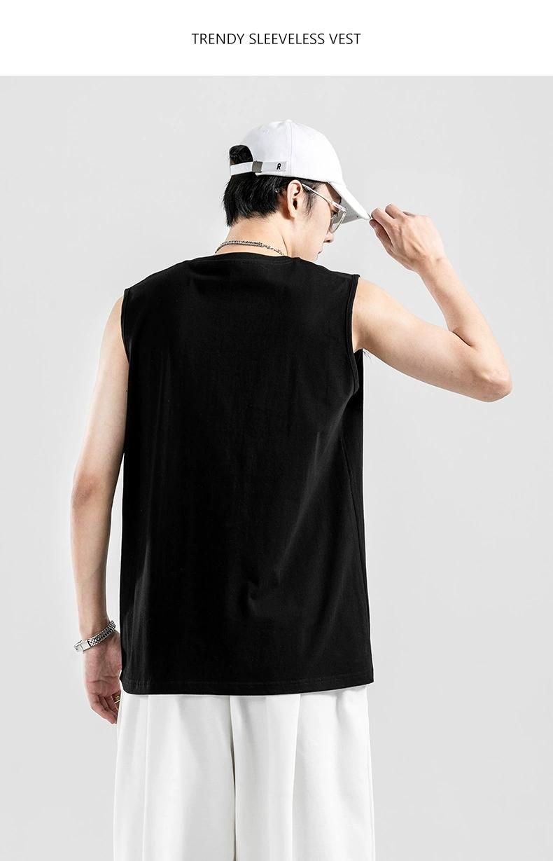 230g20 combed compact siro cotton sleeveless vest G21-03D