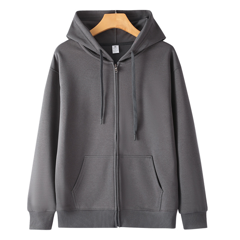 Casual milk silk thin hooded zipper sweatshirt BC4-HM-59