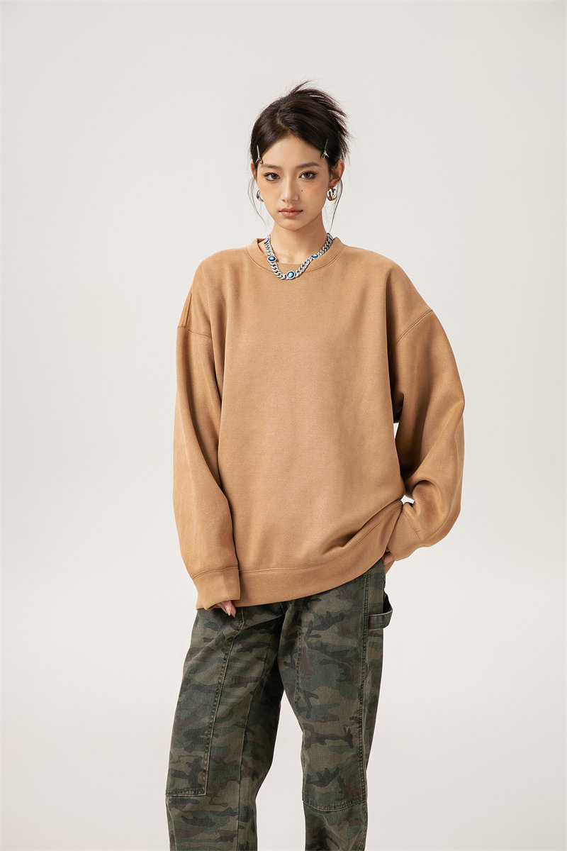 420g heavyweight high quality velvet round neck sweatshirt G21-U-XWY014