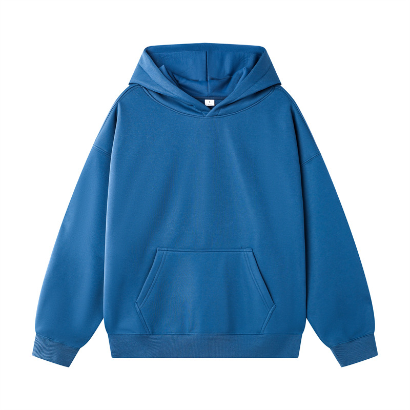 400g Chinese cotton super soft large drop shoulder hooded sweatshirt GJ6-6016