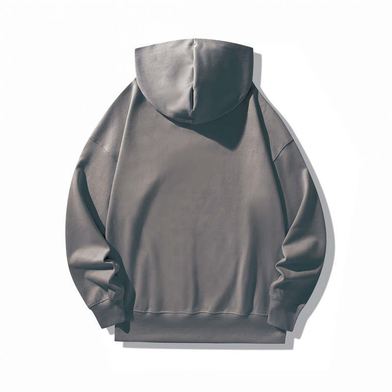 350g twill jacquard double-sided large drop shoulder hooded sweatshirt GJ6-6066