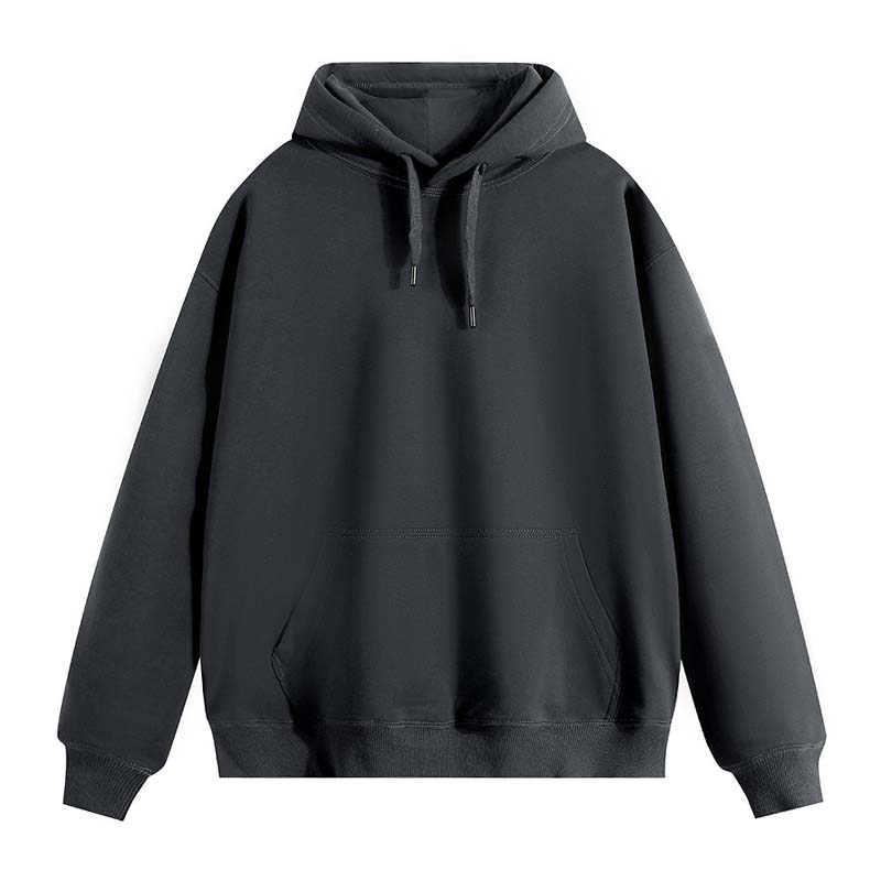 500g heavyweight pure cotton warm silver fox velvet drop shoulder hooded sweatshirt G21-U-X987