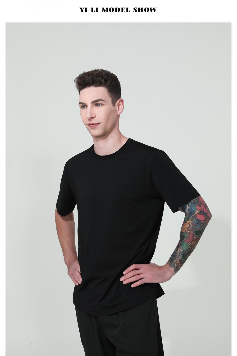 16825# Sports casual T-shirt short sleeve round neck