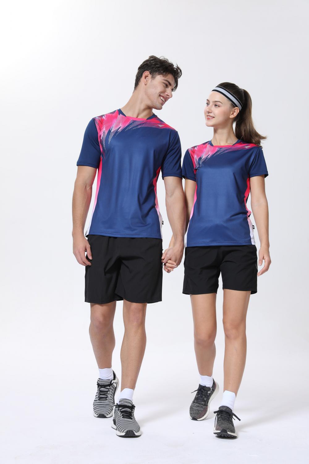 Y1901# Sports casual T-shirt short sleeve round neck