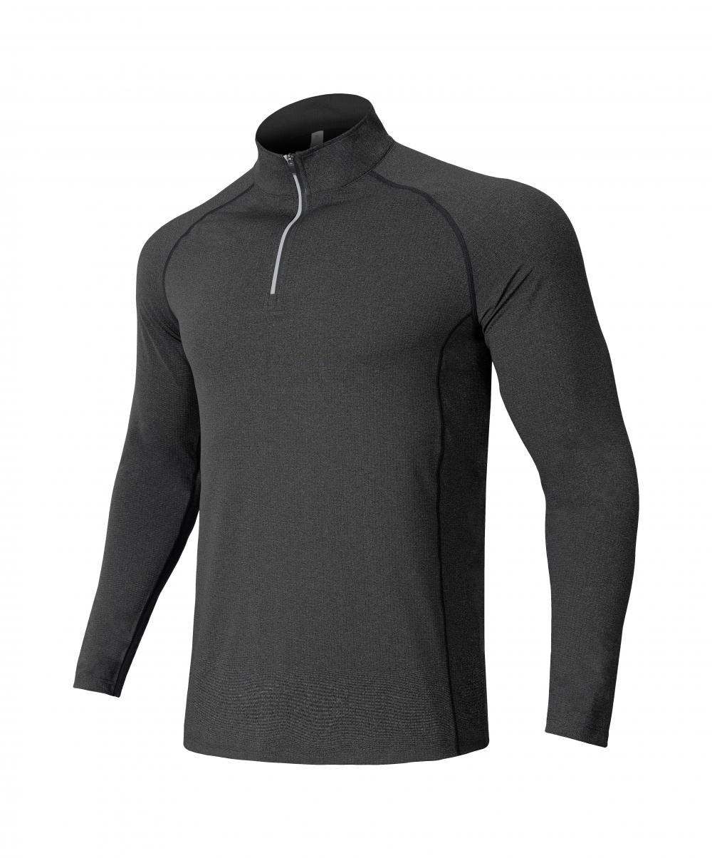 Mens AL16815# Men knitted long sleeve half zipper sports long sleeve stand collar half zipper