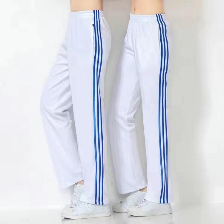 White with three blue stripes/Men