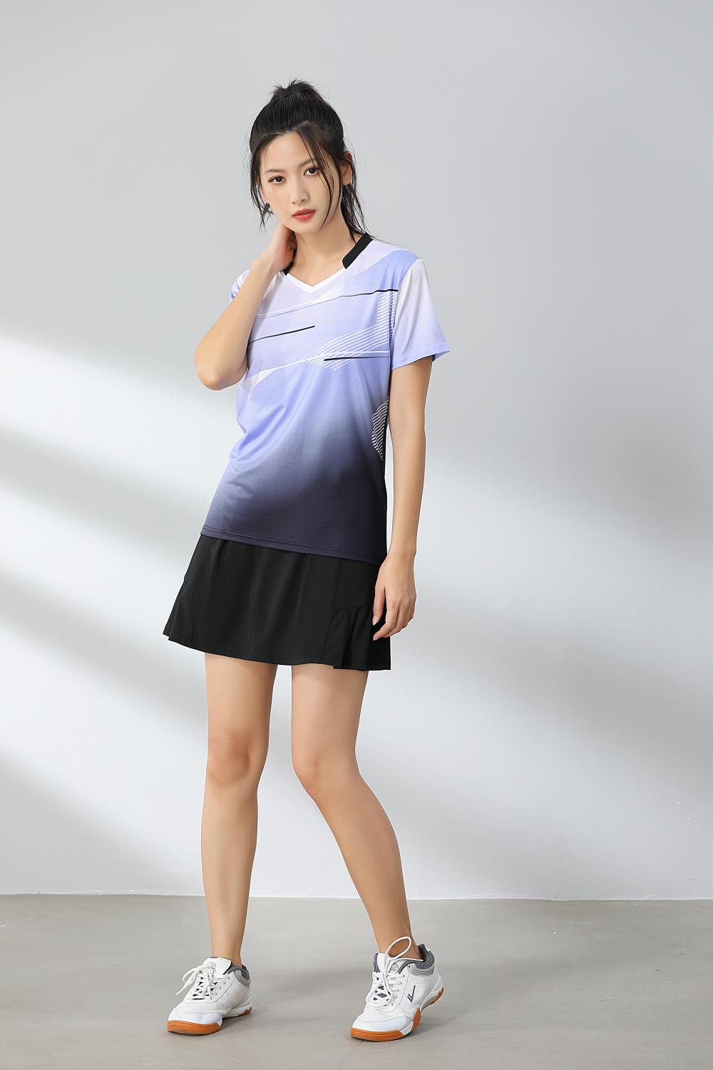 1885 style - Net and feather suit single top T-shirt short sleeve V-neck